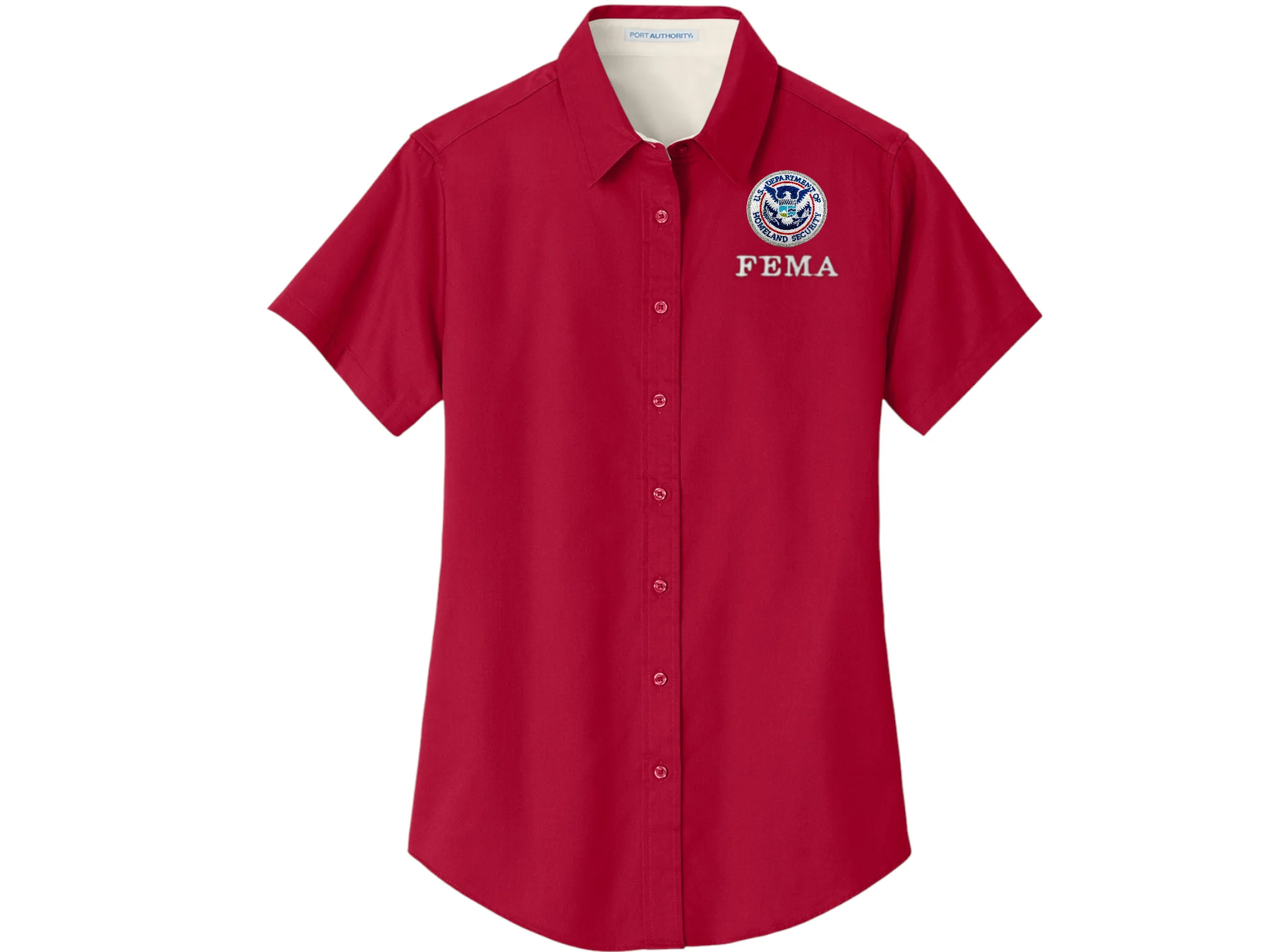WOMEN'S FEMA BUTTON UP DRESS SHIRT-L508 - Image 3