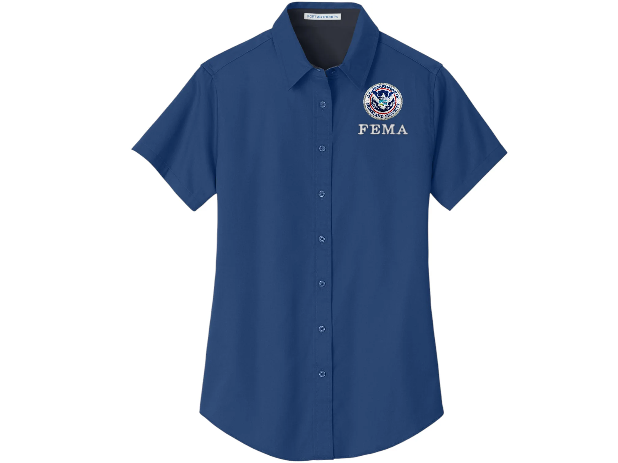 WOMEN'S FEMA BUTTON UP DRESS SHIRT-L508 - Image 5