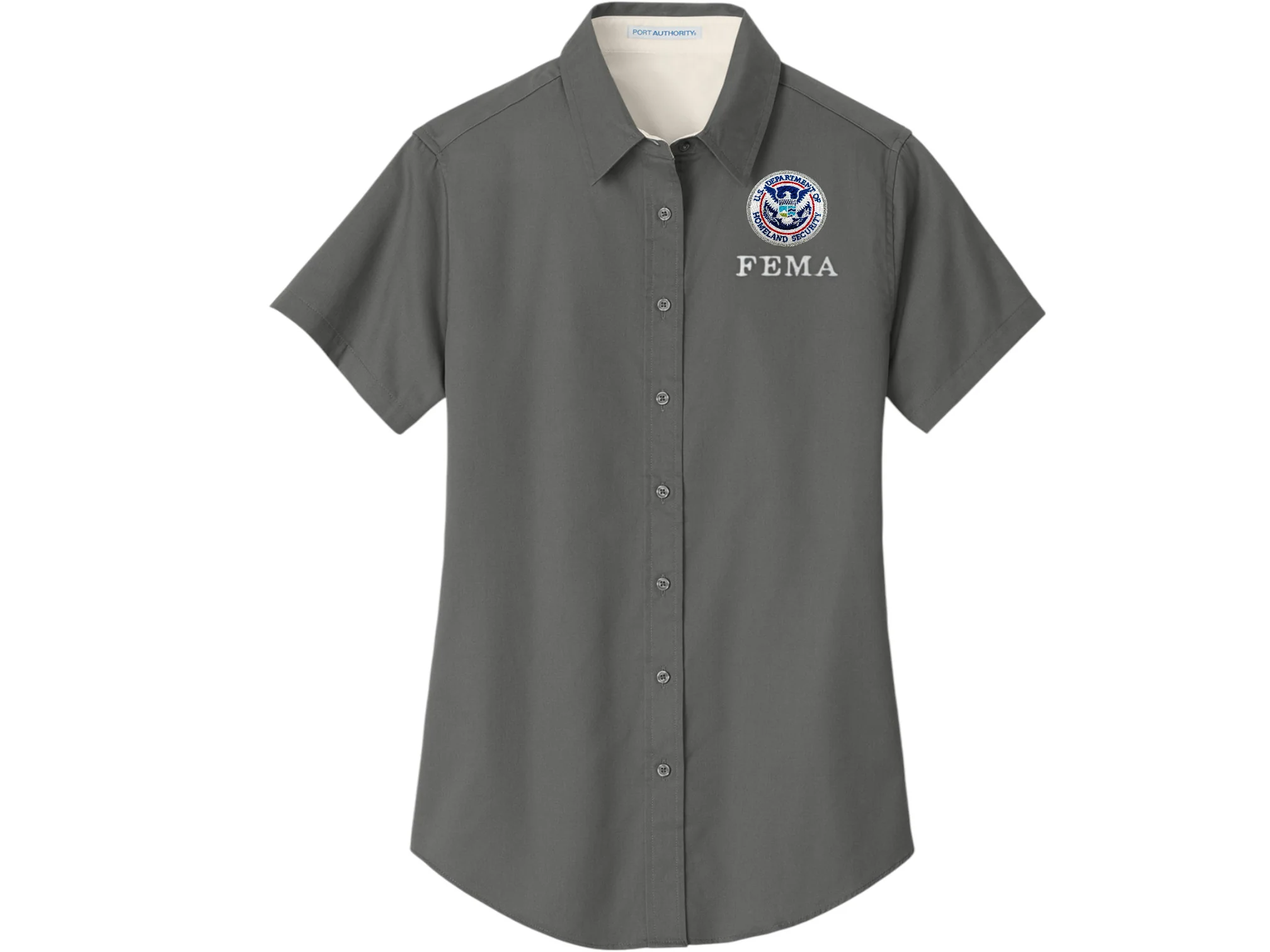 WOMEN'S FEMA BUTTON UP DRESS SHIRT-L508 - Image 6