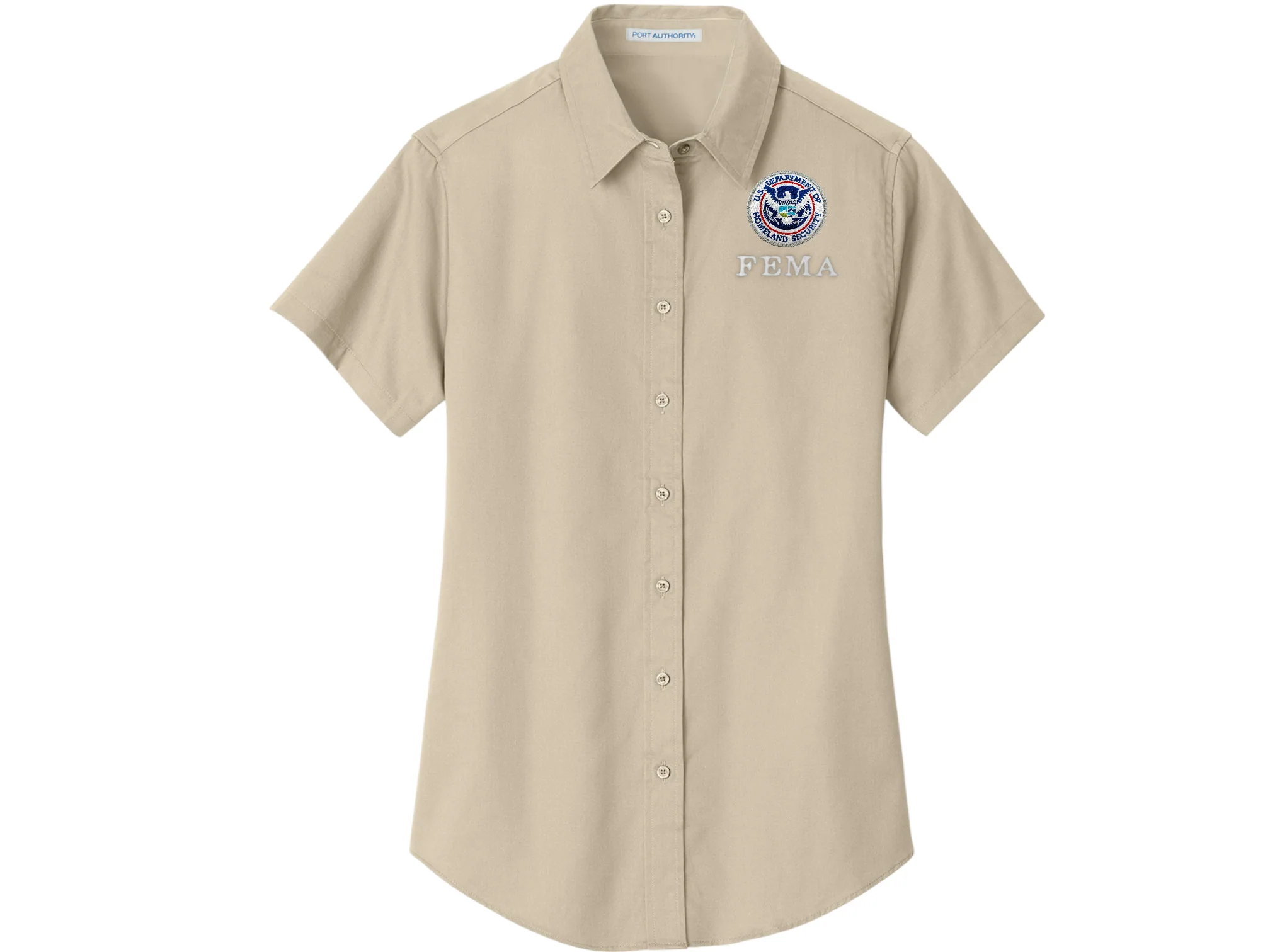 WOMEN'S FEMA BUTTON UP DRESS SHIRT-L508 - Image 7