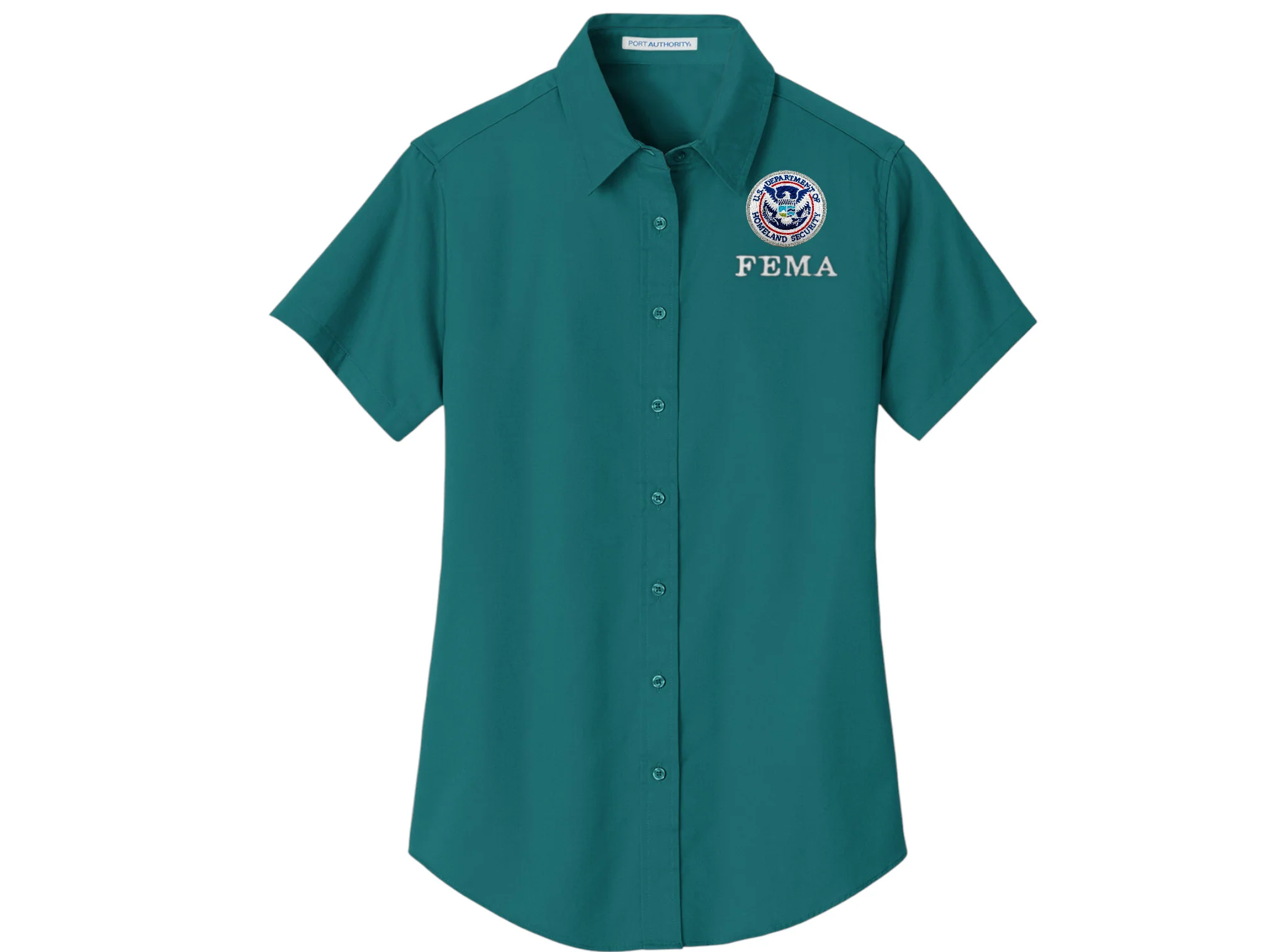 WOMEN'S FEMA BUTTON UP DRESS SHIRT-L508 - Image 8