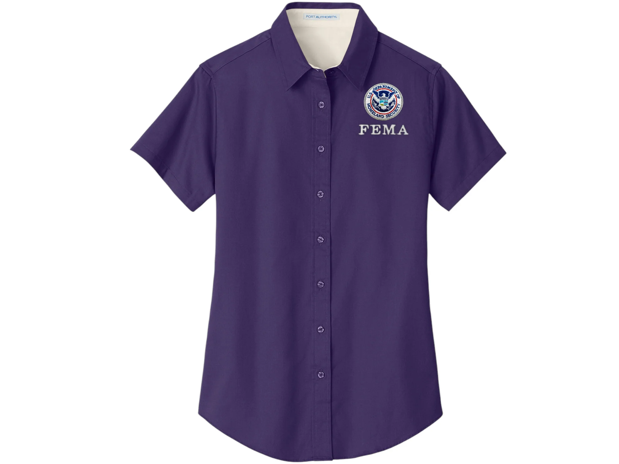 WOMEN'S FEMA BUTTON UP DRESS SHIRT-L508 - Image 9