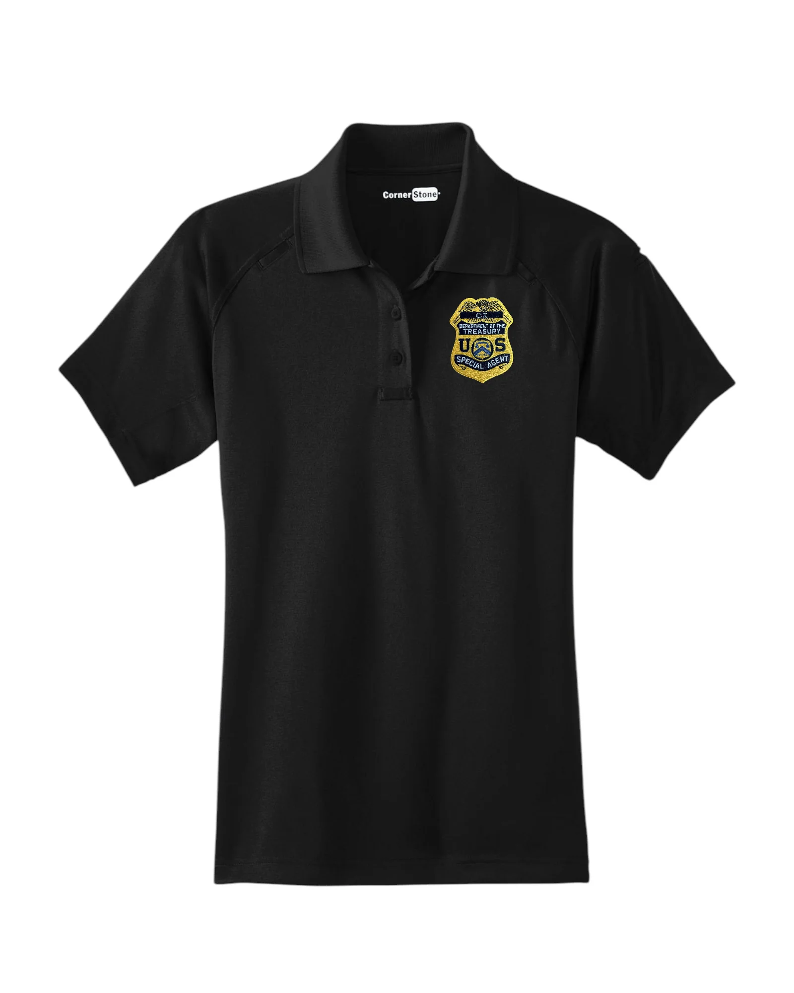 WOMEN'S IRS CI S/A BADGE POLO-CS411 - Image 3