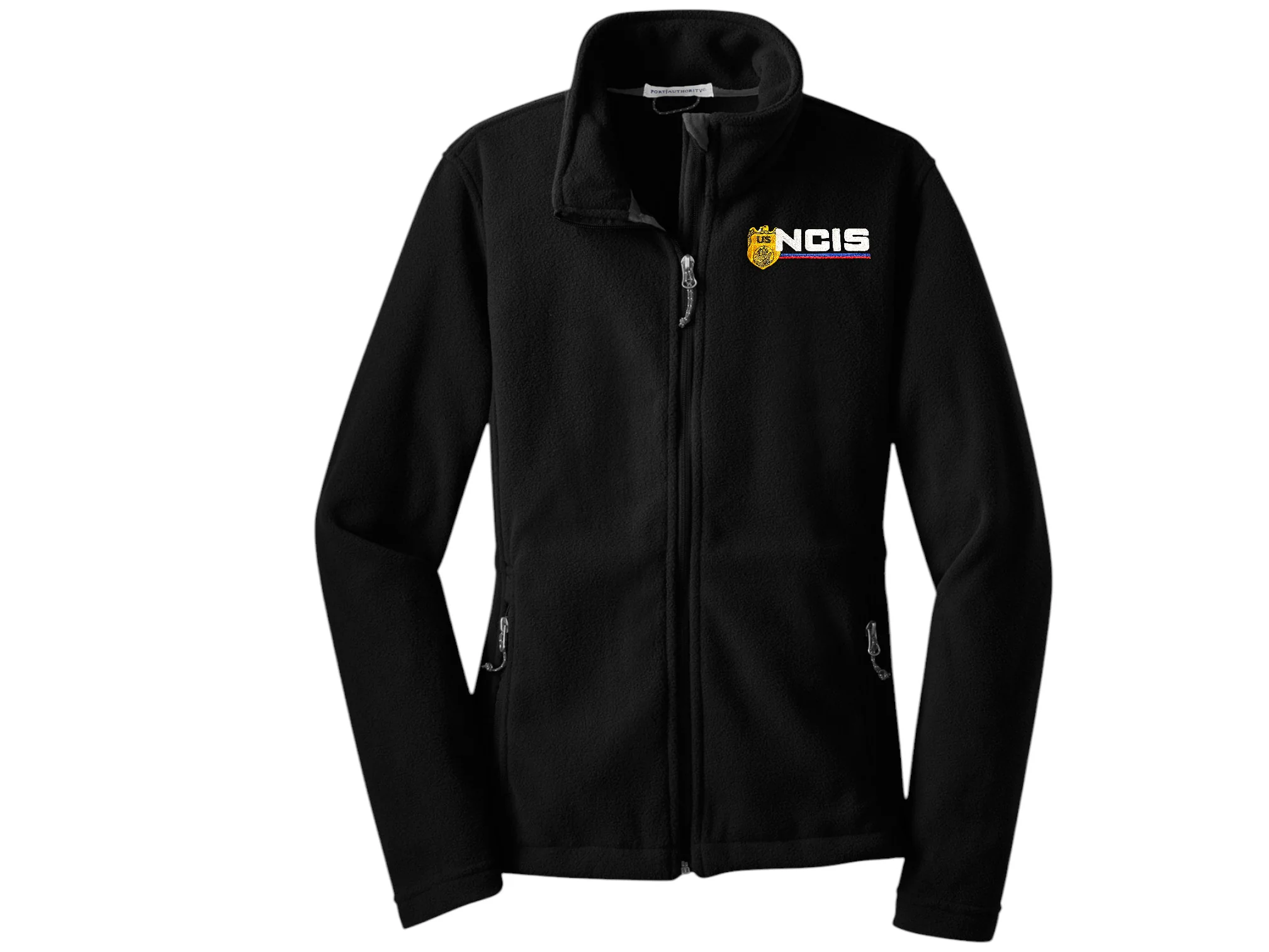 WOMEN'S NCIS LOGO ON FLEECE FULL ZIP JACKET-L217