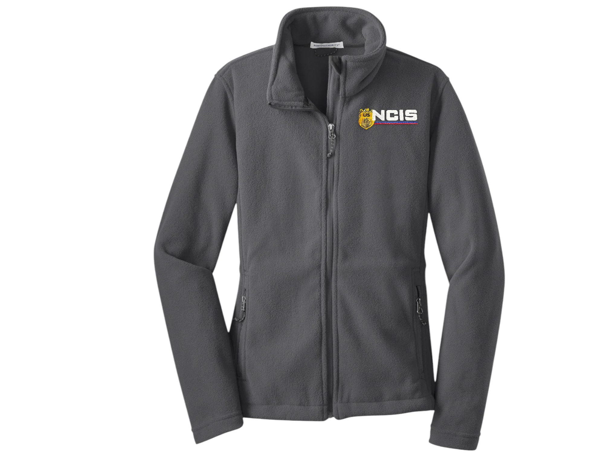 WOMEN'S NCIS LOGO ON FLEECE FULL ZIP JACKET-L217 - Image 4