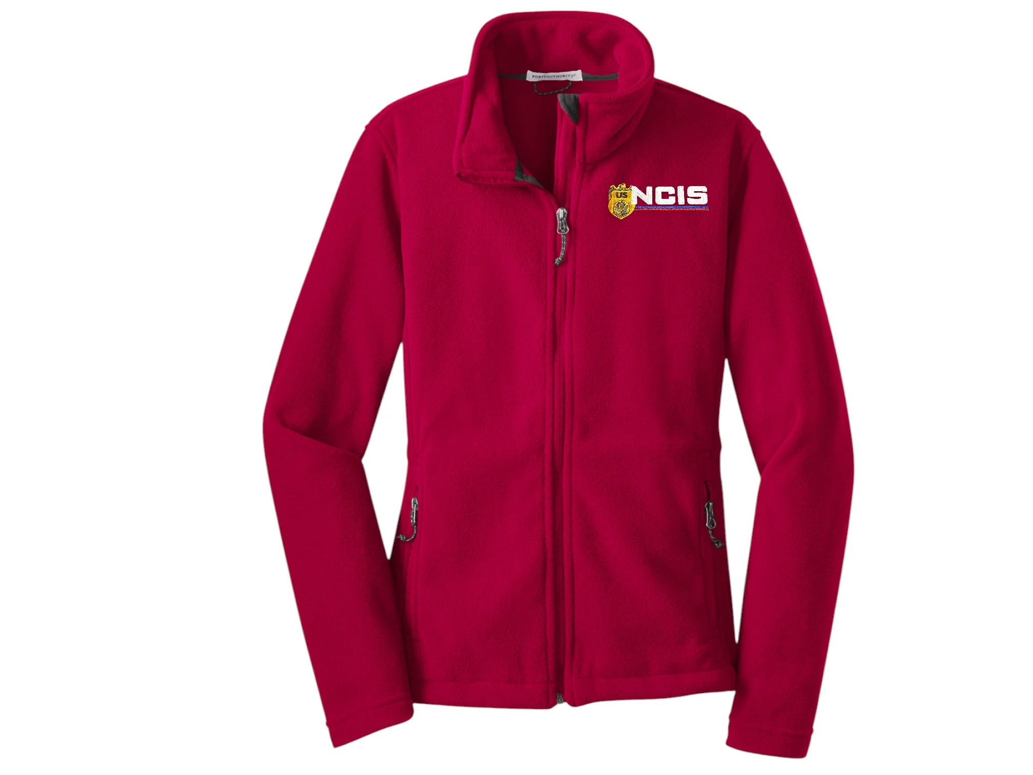 WOMEN'S NCIS LOGO ON FLEECE FULL ZIP JACKET-L217 - Image 5