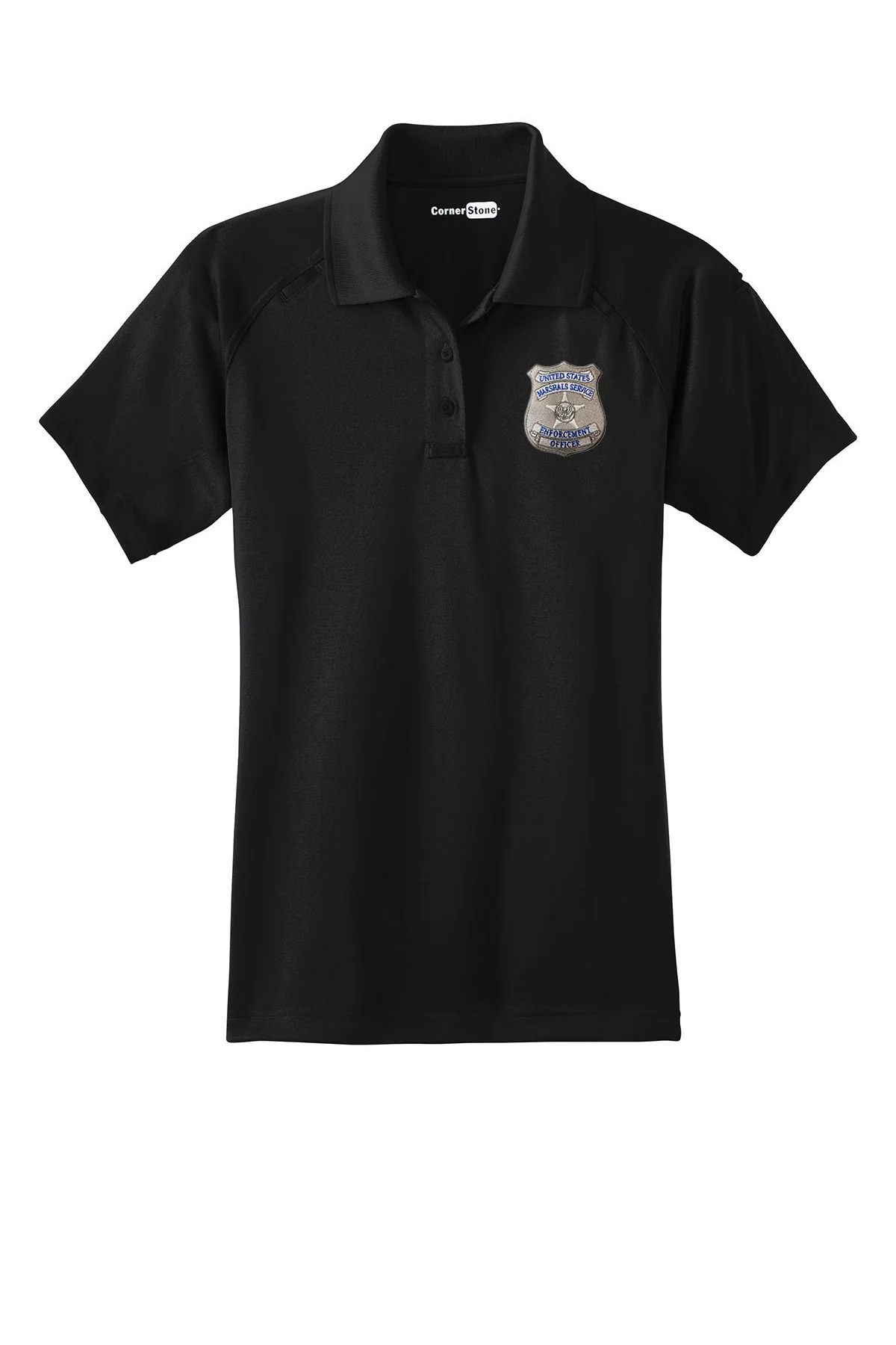 WOMEN'S USMS ENFORCEMENT OFFICER BADGE TACTICAL POLO-CS411 - Image 2