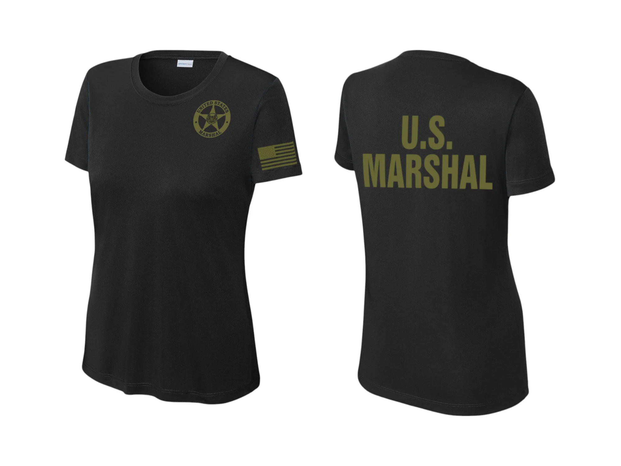 WOMEN'S USMS MOISTURE WICKING CUSTOM RAID T-SHIRT-LST350 - Image 34