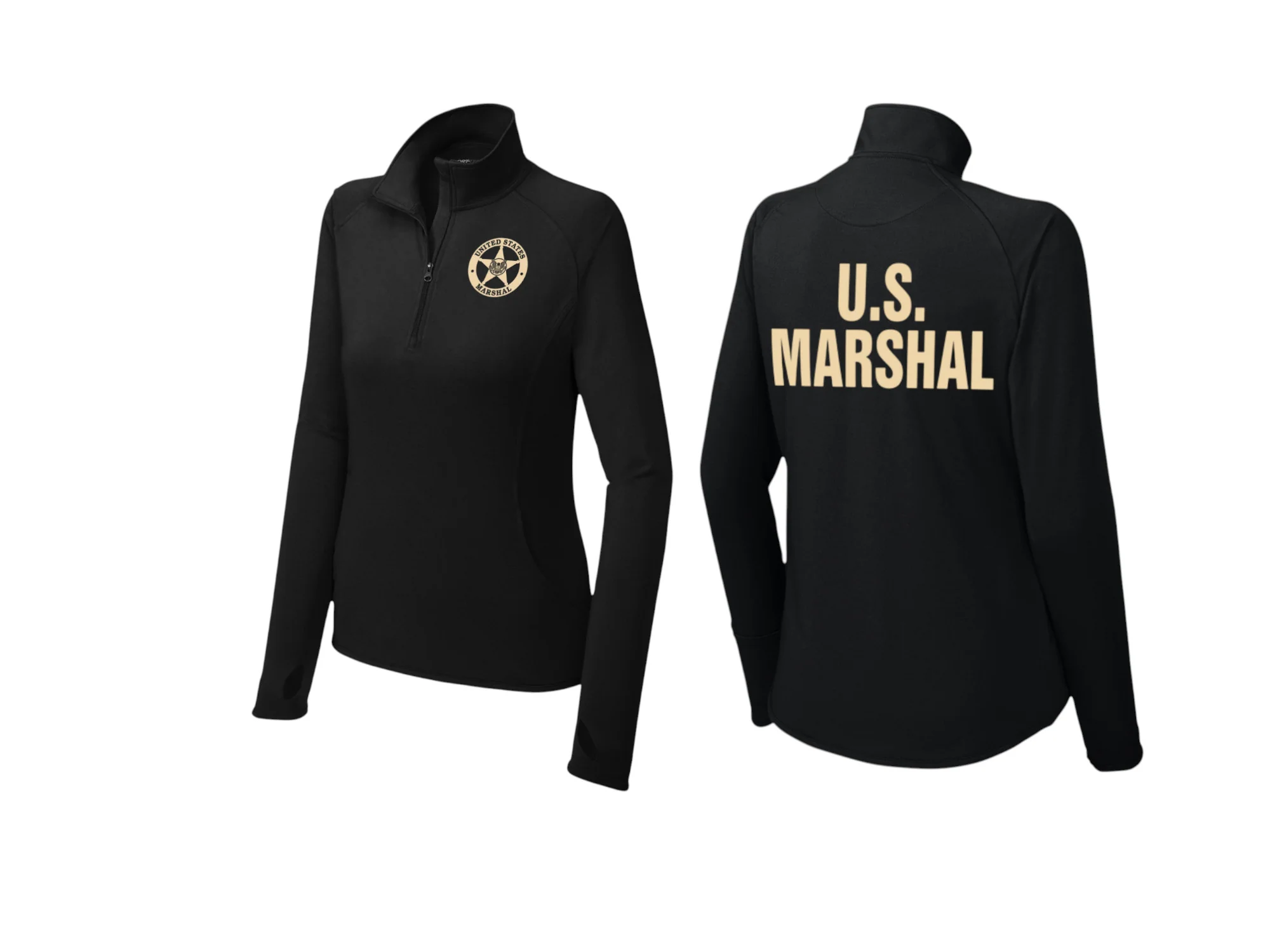 WOMEN'S USMS SPORT WICK STRETCH 1/2 ZIP PULLOVER-LST850 - Image 7