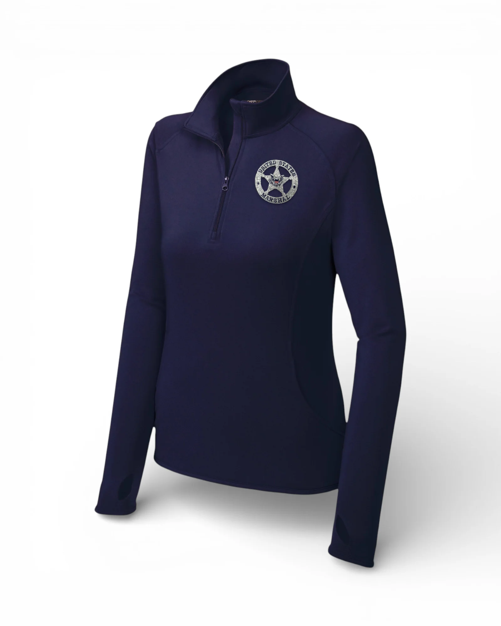 WOMEN'S EMB USMS STAR SPORT TEK SPORT WICK STRETCH 1/2 ZIP PULLOVER-LST850