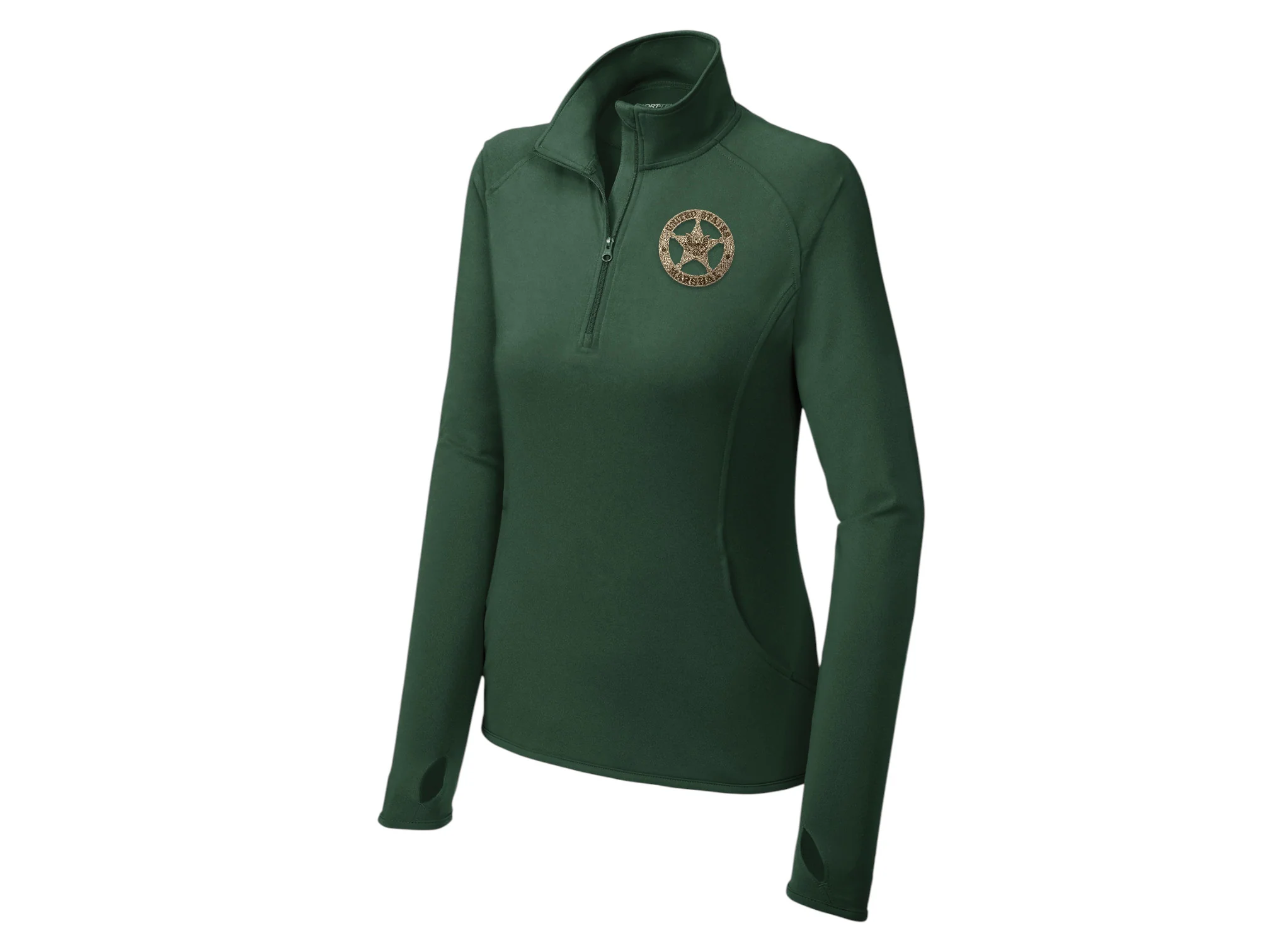 WOMEN'S EMB USMS STAR SPORT TEK SPORT WICK STRETCH 1/2 ZIP PULLOVER-LST850 - Image 10