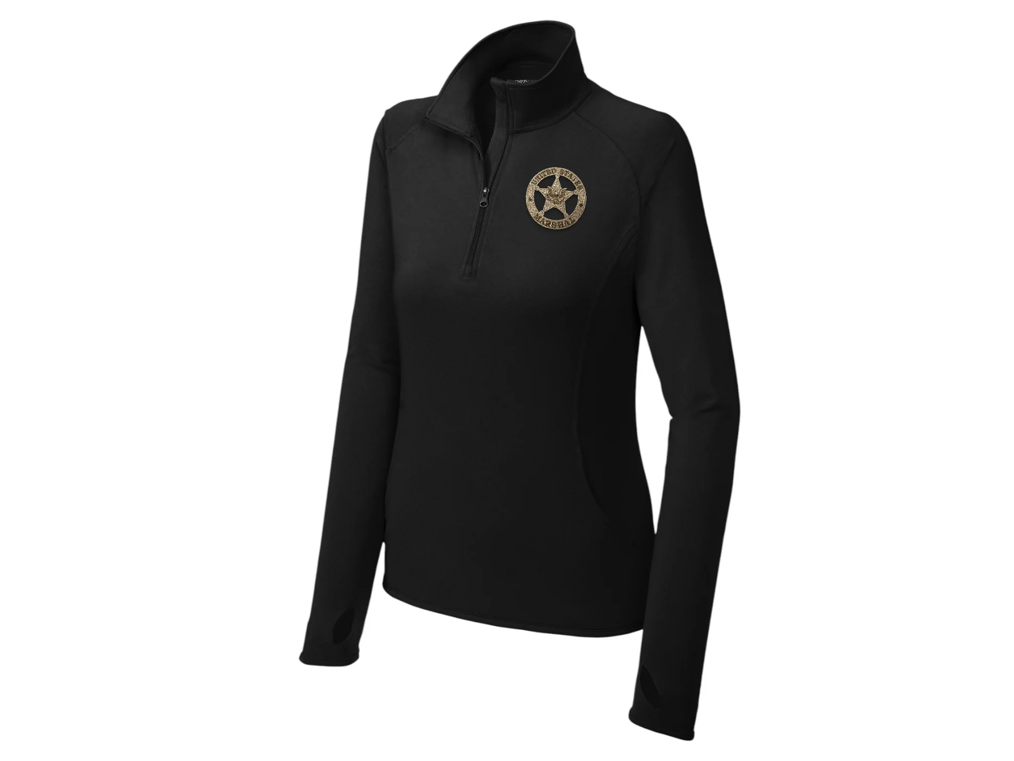 WOMEN'S EMB USMS STAR SPORT TEK SPORT WICK STRETCH 1/2 ZIP PULLOVER-LST850 - Image 4