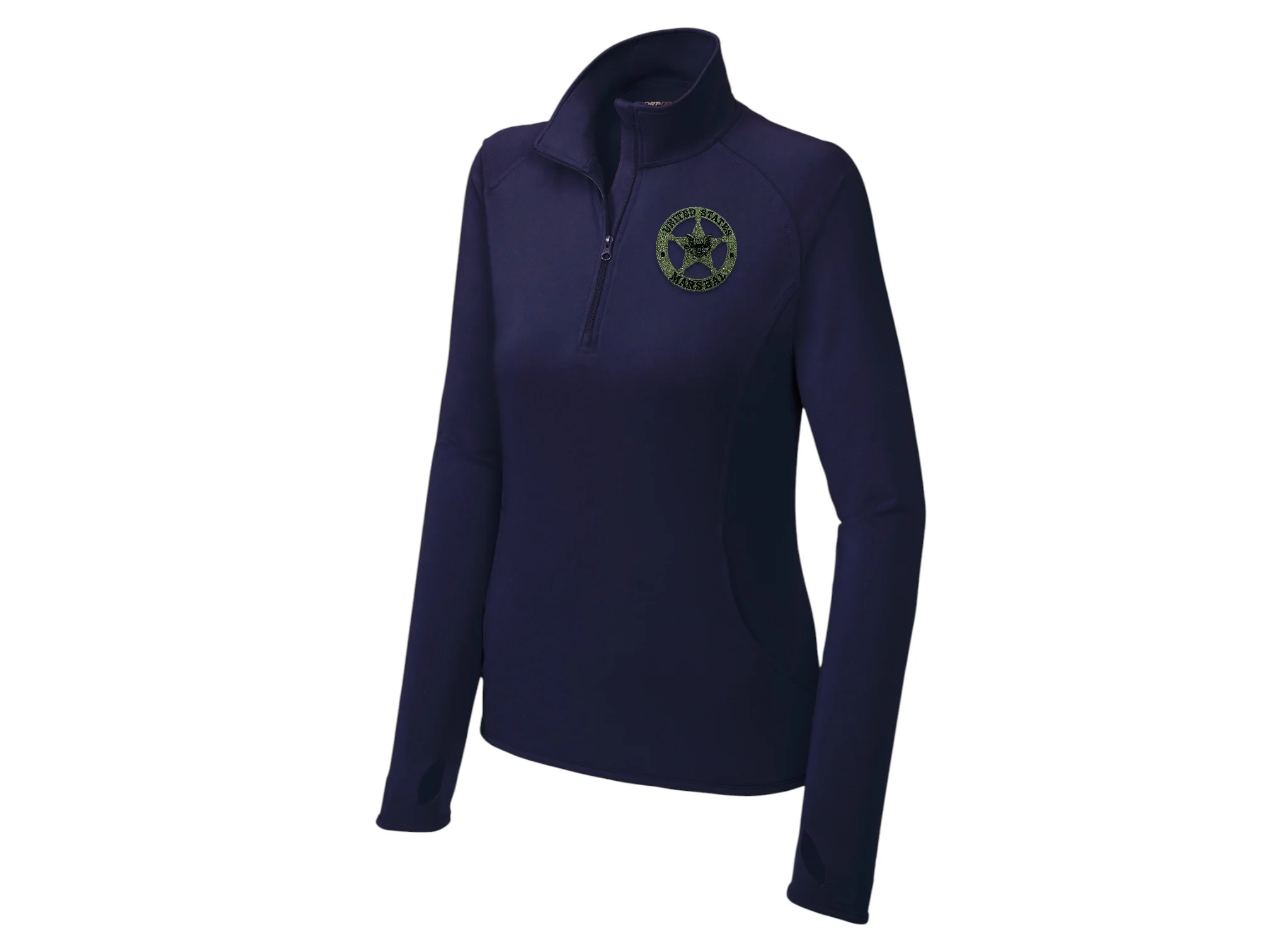 WOMEN'S EMB USMS STAR SPORT TEK SPORT WICK STRETCH 1/2 ZIP PULLOVER-LST850 - Image 6