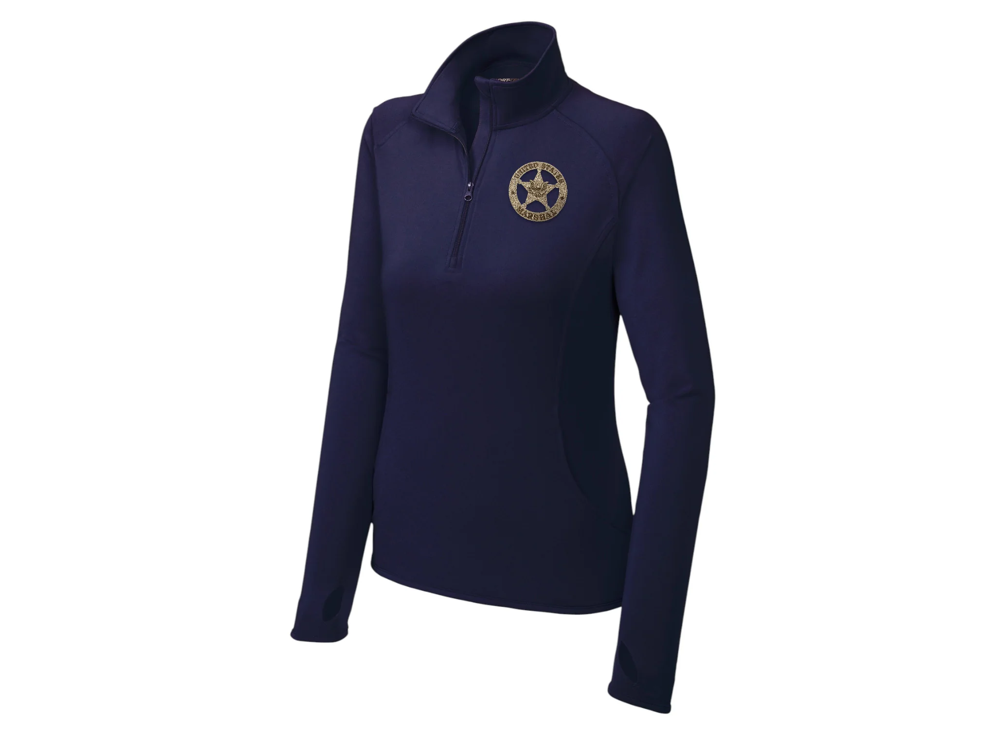 WOMEN'S EMB USMS STAR SPORT TEK SPORT WICK STRETCH 1/2 ZIP PULLOVER-LST850 - Image 7