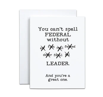 You Can’t Spell Federal Card